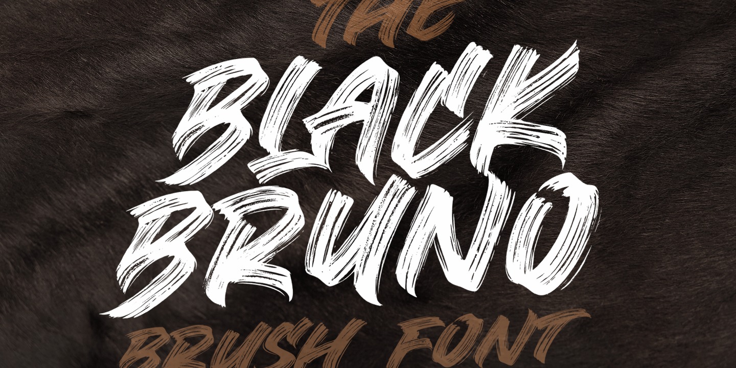 Пример шрифта Black Bruno #1